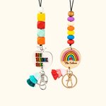 Personalisierte niedlichen Apfel Lanyard für Id Abzeichen für Lehrer Krankenschwester