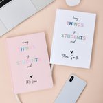 Personalized Funny Things My Students  Said Journal Notebook with Text Back to School Birthday Gift for Teachers
