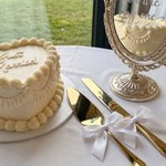 Personalisierte Initiale Kuchenmesser und Server-Set mit Namen und Datum Hochzeit Verlobung Geschenk für Paar