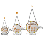 Personalized Cute Highland Cow Suncatcher Glass Ornament with Names Window Balcony Hanging Decor Mother's Day Gift for Mom