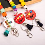 Personalisierte niedlichen Apfel Lanyard für Id Abzeichen für Lehrer Krankenschwester