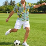 Personlig Hawaii-stil sitron tema ansiktsfoto myk skjorte strandfest ferie bursdagsgave til familie venner reiseelskere