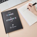 Personalized Funny Things My Students  Said Journal Notebook with Text Back to School Birthday Gift for Teachers