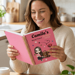 Planificador personalizado de dibujos animados Viajes por el mundo 2026 Cuaderno de espiral A5 con páginas de planificación semanal y mensual Uso diario Regalo de viaje para viajeros