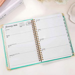 Planificador personalizado de dibujos animados Viajes por el mundo 2026 Cuaderno de espiral A5 con páginas de planificación semanal y mensual Uso diario Regalo de viaje para viajeros