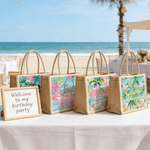 Sac en jute de grande capacité avec nom et texte Usage quotidien Cadeau d'anniversaire pour sœur Amie