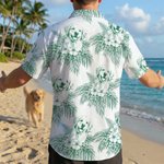 Personalizada Retro Lápiz Dibujo Estilo Perro Gato Retrato Hawaiano Unisex Camisa Cumpleaños Verano Vacaciones Regalo para los dueños de mascotas Pet Lovers
