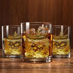 Personalized Fishing Theme Old-Fashioned 10 oz Whiskey Glass with Name Daily Use Father's Day Birthday Gift for Men Fishing Enthusiasts
