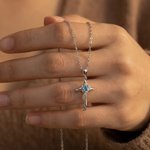 Personalized Heart Birthstone Cross Style Necklace Dainty Jewelry Anniversary Mother's Day Birthday Gift for Woman Mom Grandma