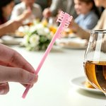 Personalized Multicolor Glitter Drink Signature Cocktail Stirrer Stick Bar Decor Party Wedding Gift