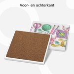 Gepersonaliseerde Breipatroon met Garen Haaknaald en Schaar Keramische Mok met Naam Verjaardag- of Moederdagcadeau voor Mama Oma of Breiliefhebber