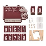 Personalized Books Read This Year Wooden Books Read Tracker with Text Bookshelf Decor Birthday Anniversary Gift for Reader Book Lover