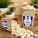 Personalised Popcorn Graduation Cap Waterproof Stickers with Name and Year Graduation Party Decoration Favor for Graduates