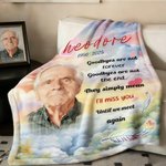 Personalisierte Foto Regenbogen Herz Pfote drucken weiche Decke mit Namen und Jahr Home Decor Sympathie Memorial Geschenk für Tierbesitzer Familie werfen