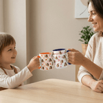 Tasse en céramique personnalisée avec nom et sous-verre Cadeau d'anniversaire pour la famille, les amis et les propriétaires d'animaux de compagnie