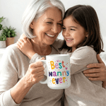 Personalised Best Mummy Ever 11/15 oz Ceramic Mug with Photo and Title Daily Use Mother's Day Birthday Gift for Mom Grandma