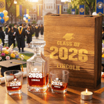 Personalized Engraved Graduation Cap Decanter with Name and Year Graduation Party Birthday Gift for Graduate Teacher