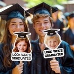 Éventail personnalisé pour la remise des diplômes avec photo d'enfant et texte Fournitures pour la cérémonie de remise des diplômes Cadeau pour les diplômés