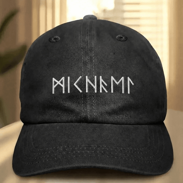 Personalized Multicolour Viking Runes 100% Cotton Baseball Cap with Name Daily Wear Best Man Gift for Man Boyfriend Father