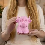 Personalised Multicolour Highland Cow Multi-Size Pen Holder with Name Desk Decor Daily Use Birthday Gift for Highland Cow Lovers Students Teachers