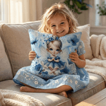 Personlig vakker fødselsblomst Fe Mykt kasteputetrekk med navn Hjemmeinnredning Daglig bruk Bursdagsgave til små jenter