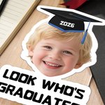 Éventail personnalisé pour la remise des diplômes avec photo d'enfant et texte Fournitures pour la cérémonie de remise des diplômes Cadeau pour les diplômés