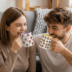 Tasse en céramique personnalisée avec nom et sous-verre Cadeau d'anniversaire pour la famille, les amis et les propriétaires d'animaux de compagnie