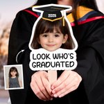 Éventail personnalisé pour la remise des diplômes avec photo d'enfant et texte Fournitures pour la cérémonie de remise des diplômes Cadeau pour les diplômés