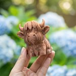 Personalised Multicolour Highland Cow Multi-Size Pen Holder with Name Desk Decor Daily Use Birthday Gift for Highland Cow Lovers Students Teachers