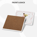 Personalized Birth Flower Girl 11 oz 15 oz Ceramic Mug with Name and Coaster Mother's Day Birthday Gift for Mom Girl