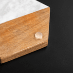 Personalised Engraved Text Acacia Wood Marble Texture 11 Pcs Chopping Board Coaster Set with Bowl and Spoon Mother's Day Gift for Mom Family