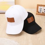 Personalised PU Leather Name Patch Camo Baseball Cap Daily Use Birthday Father's Day Gift for Dad Man