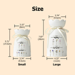 Personalised Birth Flower Ceramic Vase with 1-10 Names Mother's Day Birthday Gift for Mother Grandmother