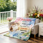 Personalisierte Foto Regenbogen Herz Pfote drucken weiche Decke mit Namen und Jahr Home Decor Sympathie Memorial Geschenk für Tierbesitzer Familie werfen