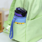 Personalized Cute Face Photo Soccer Pattern 17 oz Kids Water Bottle with Name and Initial Daily Drinking Children's Day Gift for Boys Girls