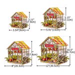 Personalized Faux Stained Glass Greenhouse Acrylic Suncatcher Ornament with Text Home Decor Birthday Anniversary Gift for Plant Lovers