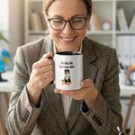 Personalisierte Mein Hund aß meine Lektion Plan 1-3 Haustier Fotos 11 oz keramische Kaffeetasse mit Namen Teacher's Day Geburtstag Geschenk für Lehrer Hundeliebhaber