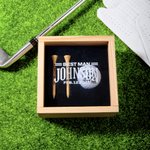 Henkilökohtainen Monogrammi Initial Name Golf Ball Gift Set Club Kilpailu Souvenir Syntymäpäivälahja Golf Lover Golferille