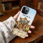 Personalisierte Multi-Device Buchhandlung Telefon Fall mit Namen für iPhone Geburtstag Urlaub Jahrestag Geschenk für Buchliebhaber Bücherwürmer