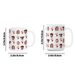 Tasse en céramique personnalisée avec nom et sous-verre Cadeau d'anniversaire pour la famille, les amis et les propriétaires d'animaux de compagnie