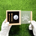 Henkilökohtainen Monogrammi Initial Name Golf Ball Gift Set Club Kilpailu Souvenir Syntymäpäivälahja Golf Lover Golferille