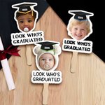 Éventail personnalisé pour la remise des diplômes avec photo d'enfant et texte Fournitures pour la cérémonie de remise des diplômes Cadeau pour les diplômés