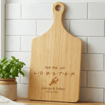 Personalised Engraved You're My Lobster Name Date Wooden Reversible Cutting Board with Grip Wedding Housewarming Anniversary Gift for Couple