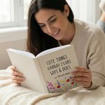 Personalized Wildflower Cute Things Say Do A5 Journal Notebook with Text Record Memories Mother's Day Birthday Gift for Mom Grandma