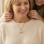 Personalised Baroque Floral Cross 2 Photos Locket Necklace Dainty Jewellery Baptism Birthday Mother's Day Gift for Mom Grandma