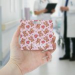 Personalized Heart Bear ID Card Badge Buddy with Name Hospital Nursing Clinicals Nurse Day Valentine's Day Gift for Nurse Lover