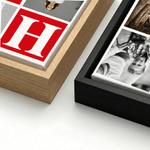 Personalized Nine-Square Grid Photo Giclee Canvas Prints with Letter Title Date Home Decor Ship from USA Anniversary Gift for Family Friend Couple