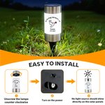 Personifierad utsökt duva fjäril blommig solcellslampa med namn och text kyrkogård trädgård minnesgåva för familjer i sorg