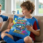 Personalised Street Style Soccer Club Cushion Cover with Text and Name Home Decor Game Day Birthday Gift for Soccer Lover