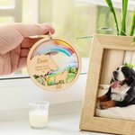 Personalisierter Regenbogenbrücke-Holz-Anhänger für Hund oder Katze | mit Namen und Jahr | Haustierverlust Gedenk-Geschenk für Tierliebhaber